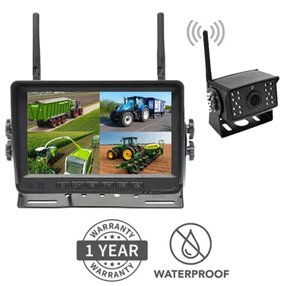 Wireless Backup Camera System With 7" LCD & 1-4 Cameras