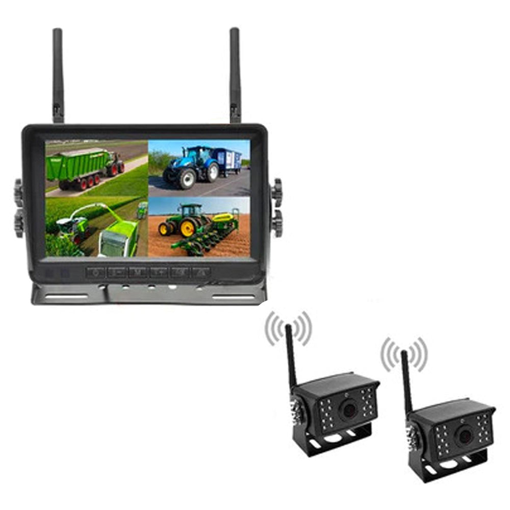 Wireless Backup Camera System With 7" LCD & 2-4 Cameras