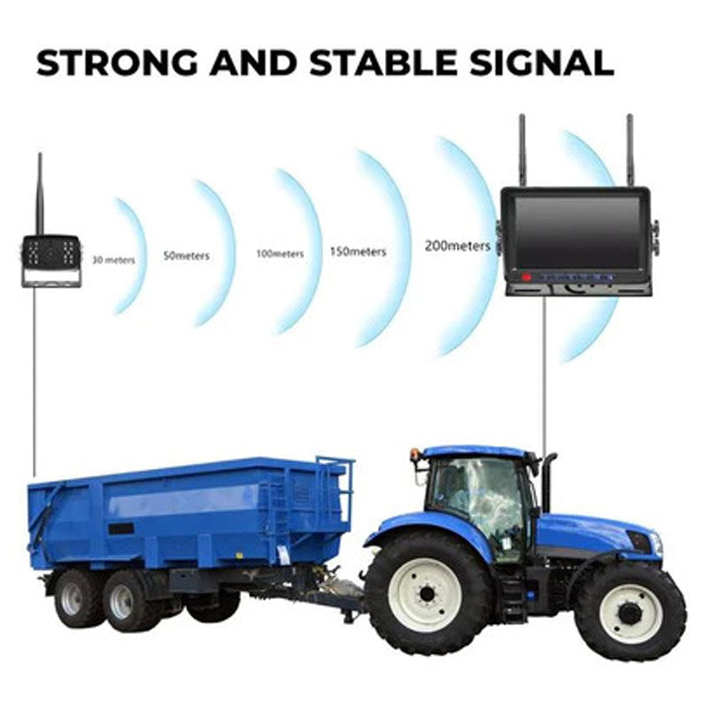Wireless Backup Camera System With 7" LCD & 2-4 Cameras