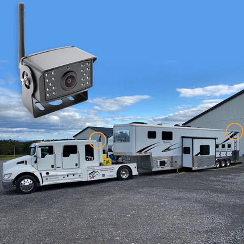 Wireless Backup Camera System With 7" LCD & 2-4 Cameras