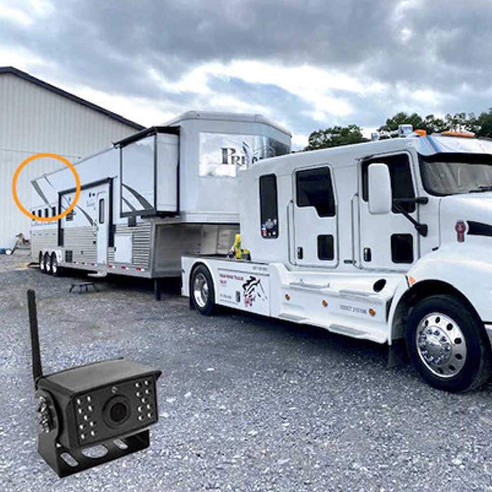 Wireless Backup Camera System With 7" LCD & 2-4 Cameras