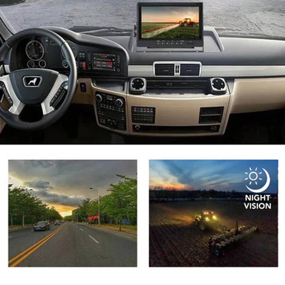 1080P Wired Backup Camera System With 9" LCD