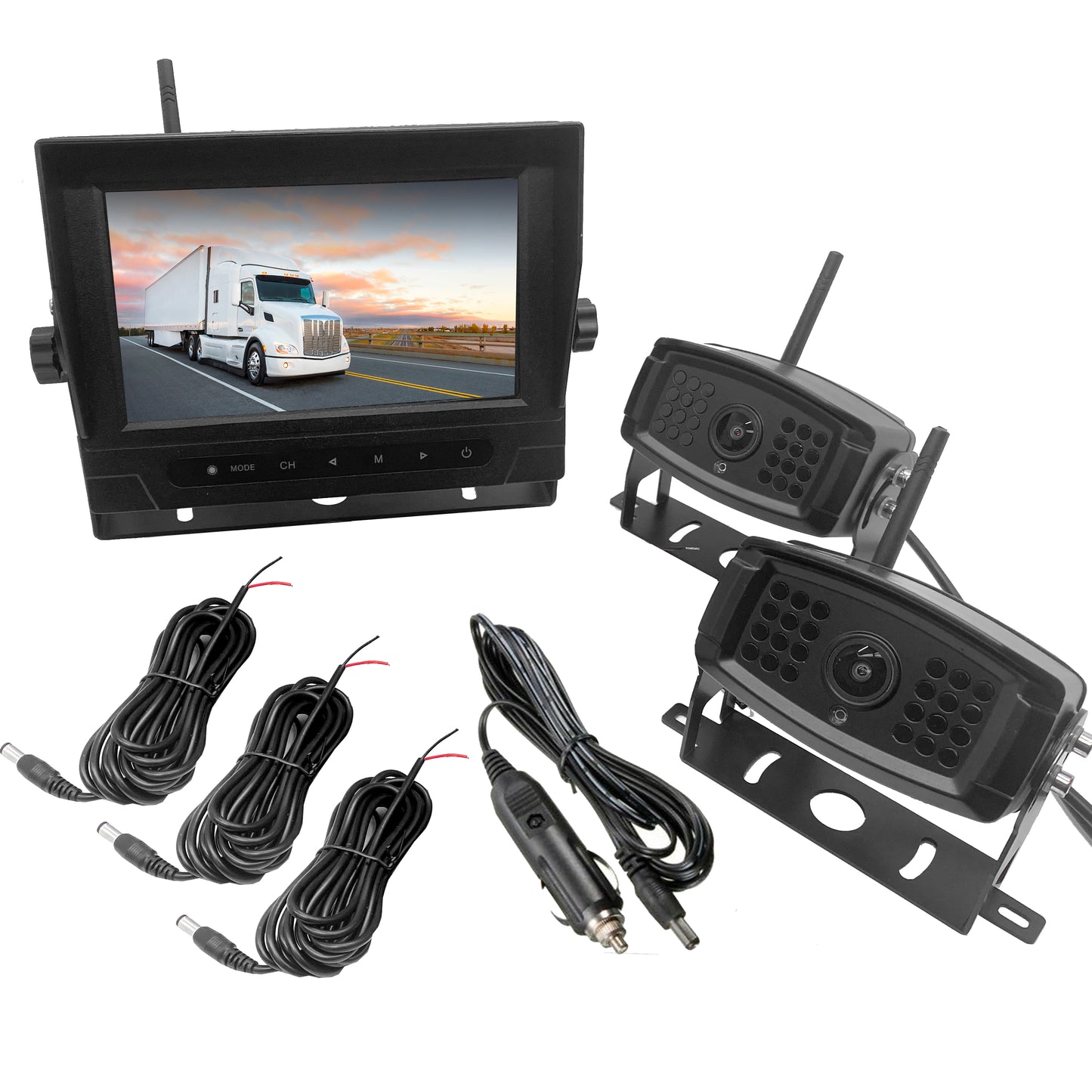 EagleEye Waterproof Wireless Backup Camera System With 7" LCD