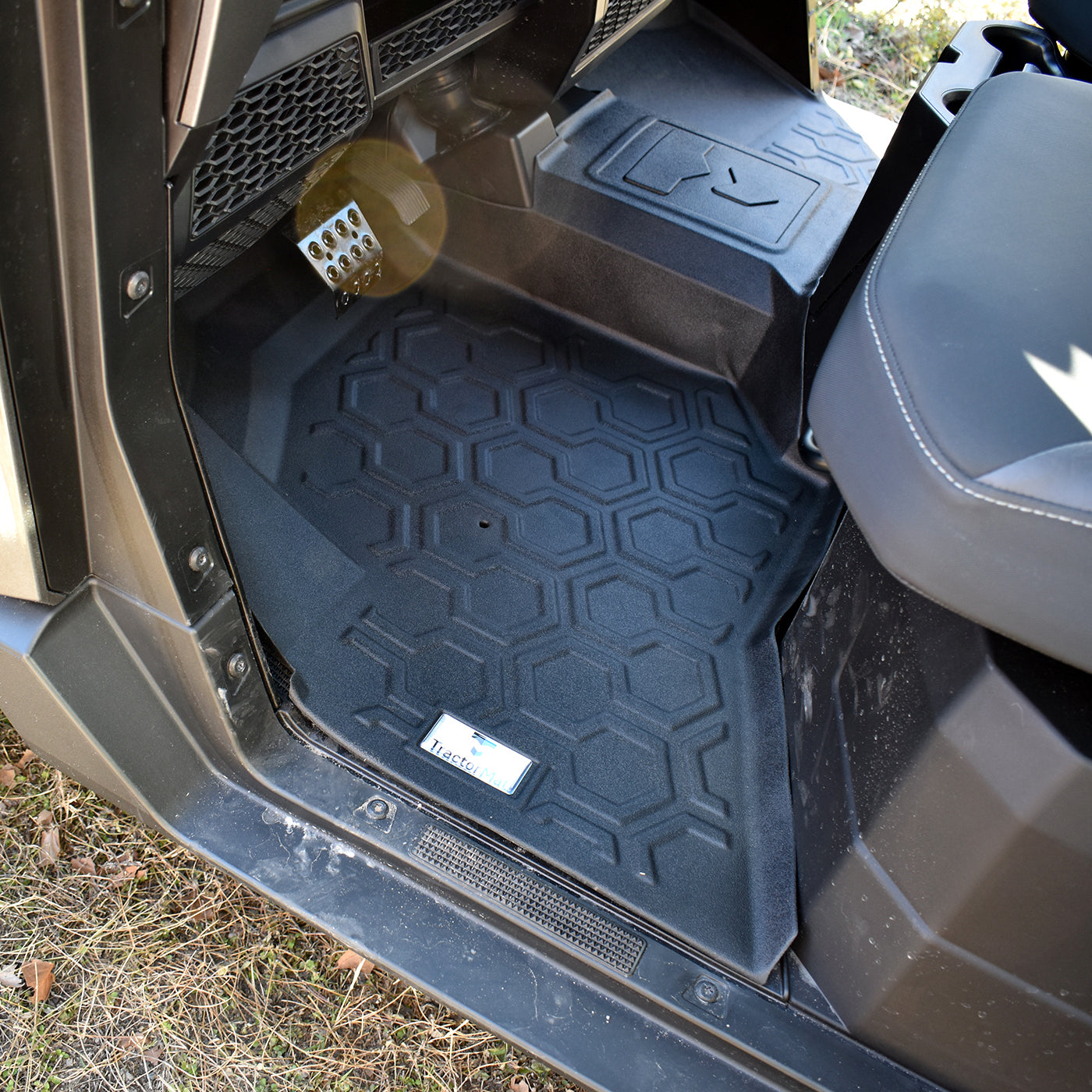 Polaris Ranger Front TractorMat Installed