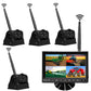 Wireless Backup Camera With 7" LCD & 2-4 Cameras With Built-In Battery