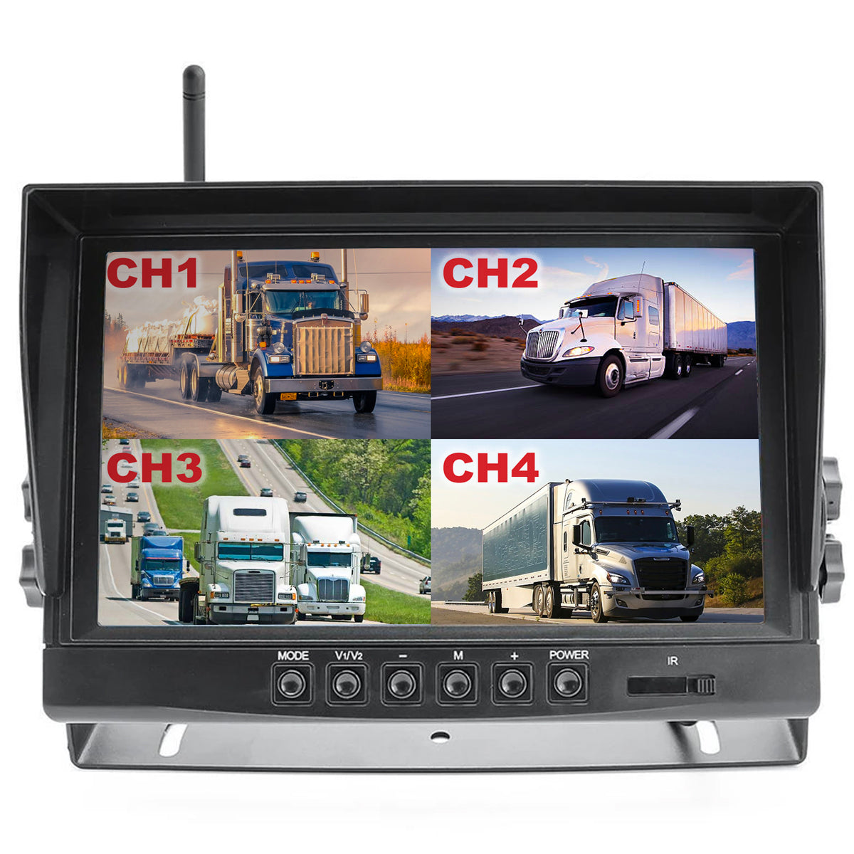 Wireless DVR Camera System With 9" LCD & 2-4 Cameras