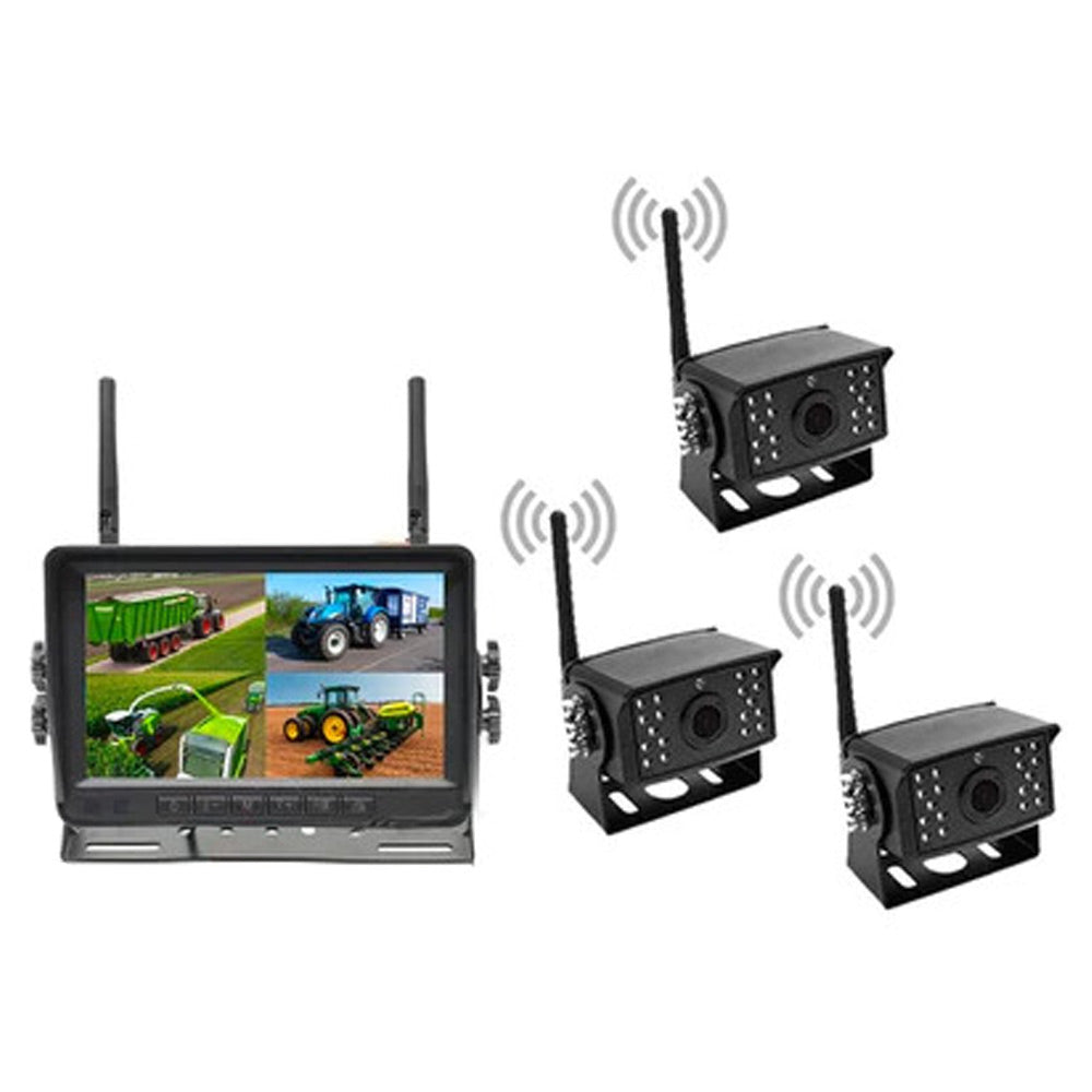 Wireless Backup Camera System With 7" LCD & 2-4 Cameras