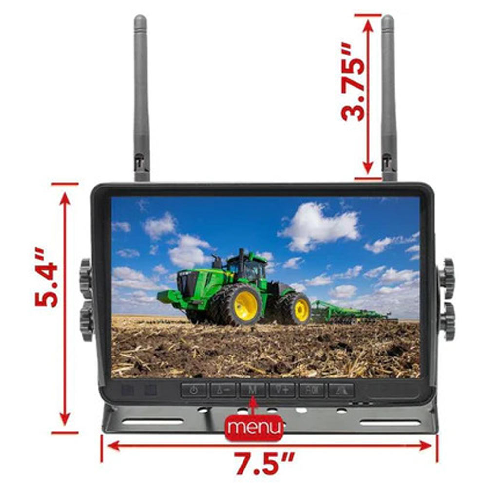 Wireless Backup Camera System With 7" LCD & 1-2 Cameras