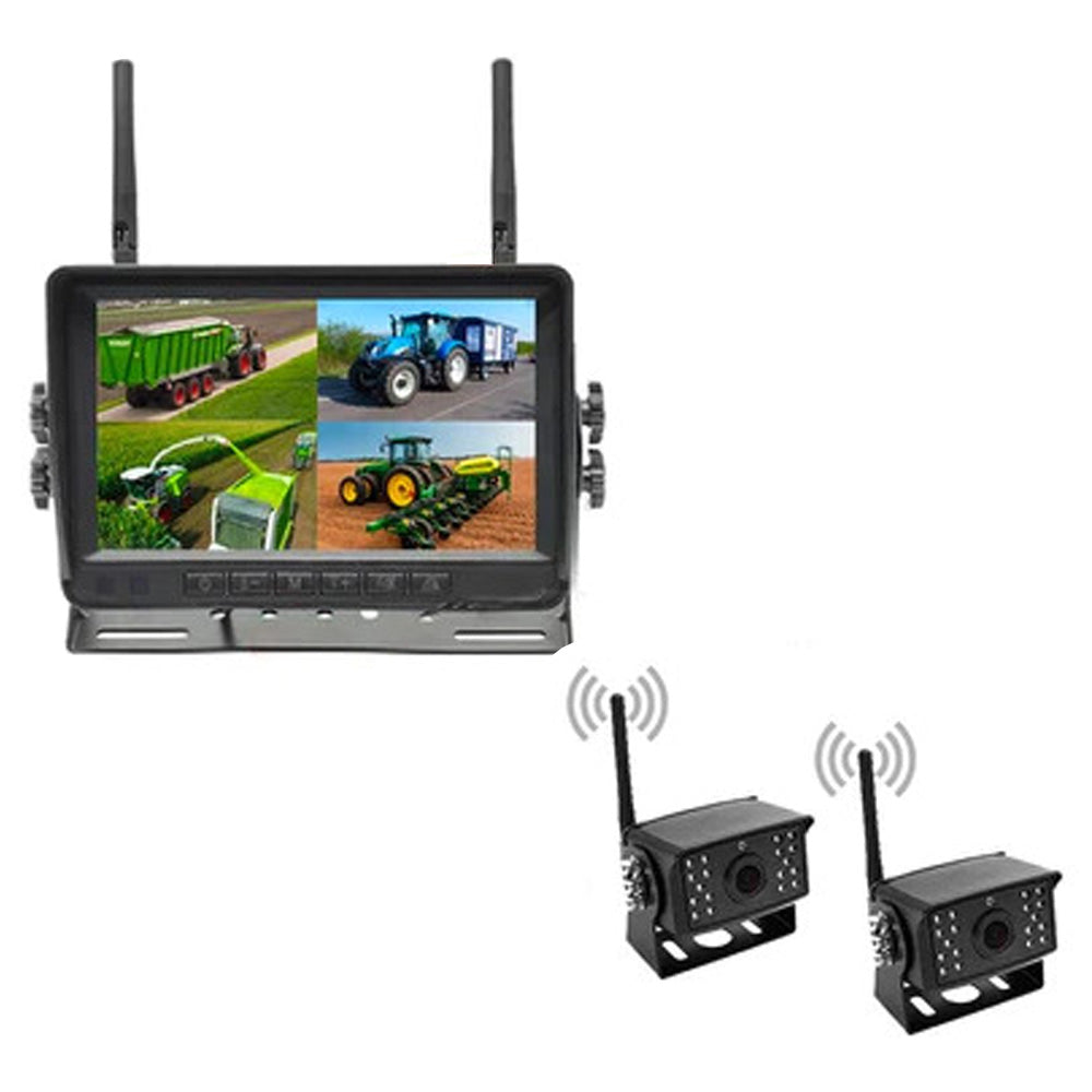 Wireless Backup Camera System With 7" LCD & 1-4 Cameras