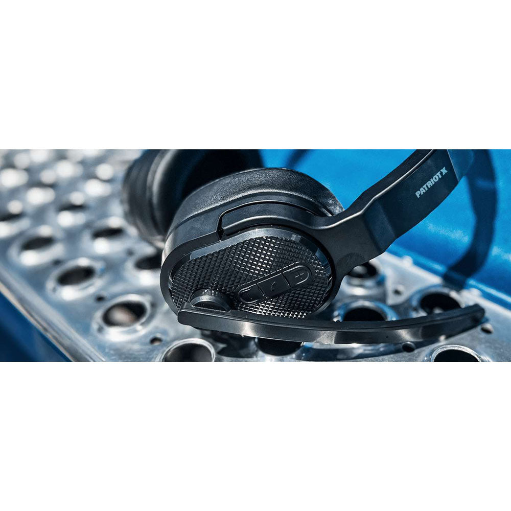 PATRIOTX Convertible Bluetooth Over the Head Headset! Single or Dual Ear Stereo Noise Canceling Headset 200ft+ Range