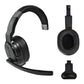 PATRIOTX Convertible Bluetooth Over the Head Headset! Single or Dual Ear Stereo Noise Canceling Headset 200ft+ Range