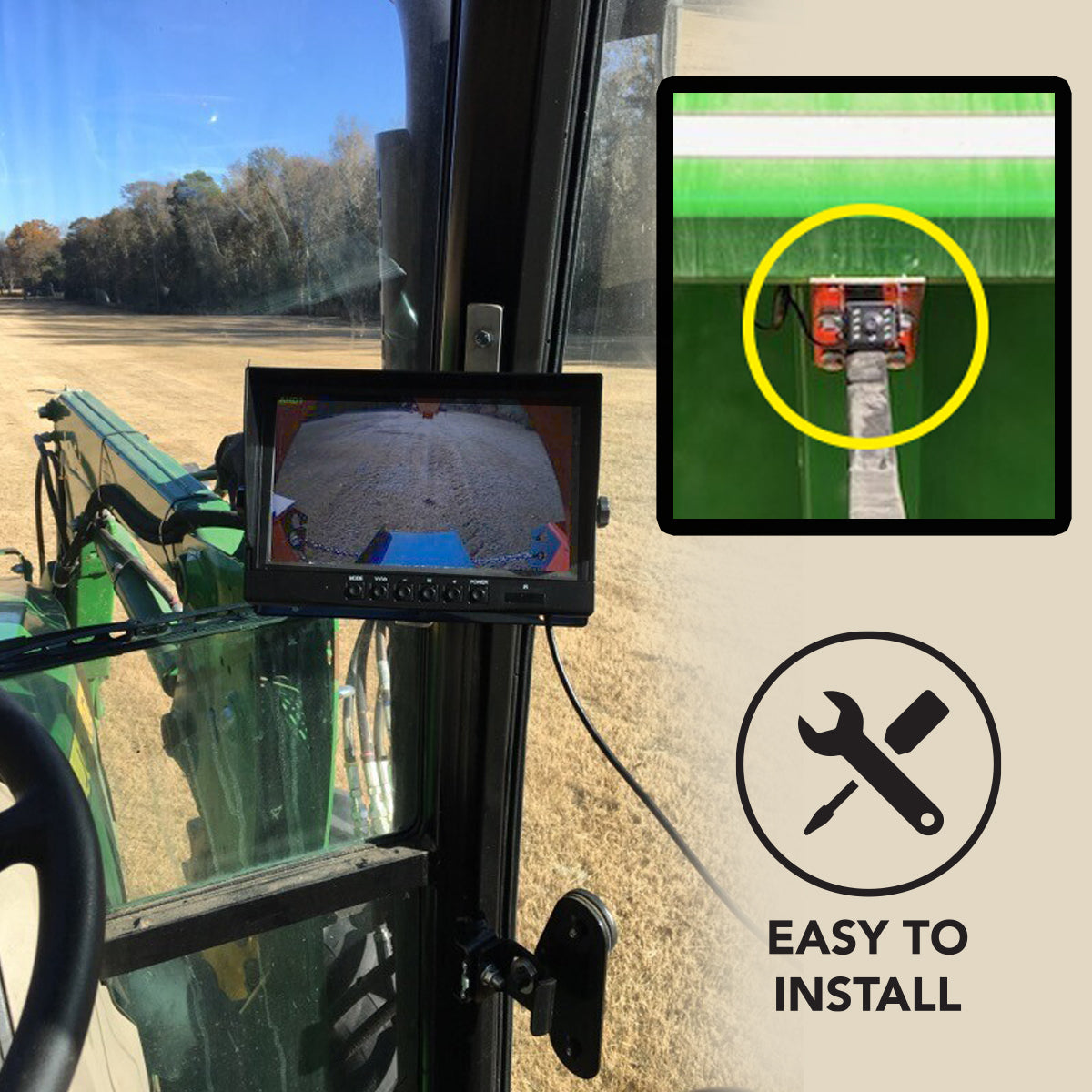 Agri-Farming WIRED DVR Camera System with 10" LCD Up to 4 Cameras