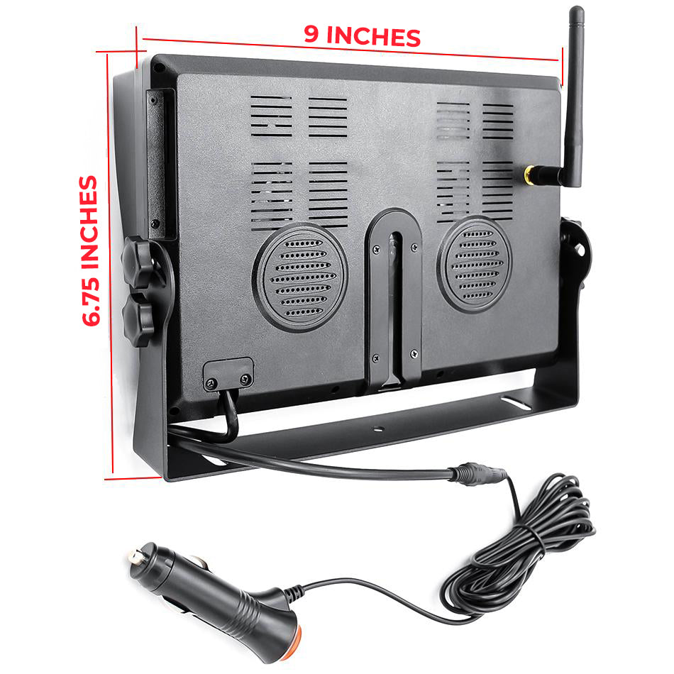 Wireless DVR Camera System With 9" LCD & 2-4 Cameras