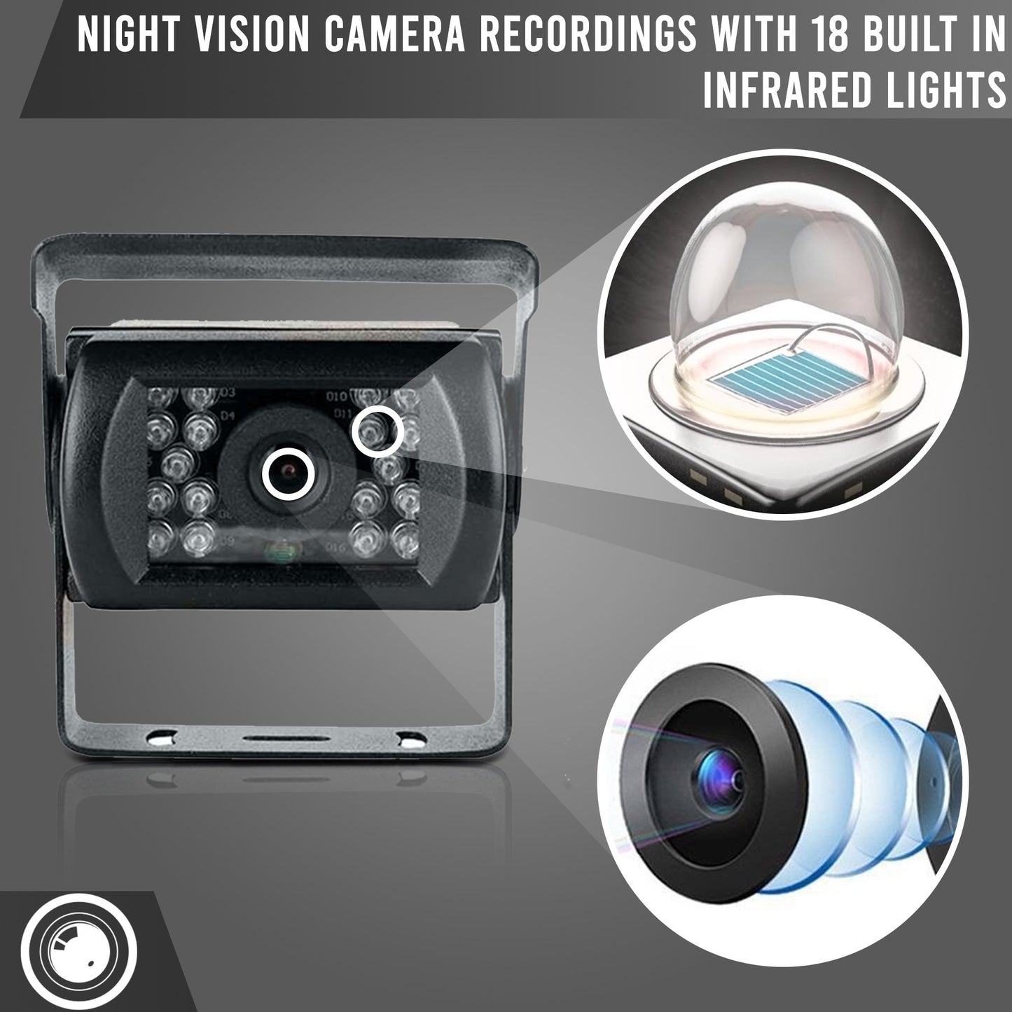 Wired DVR Camera System With 10" LCD & 2-4 Cameras