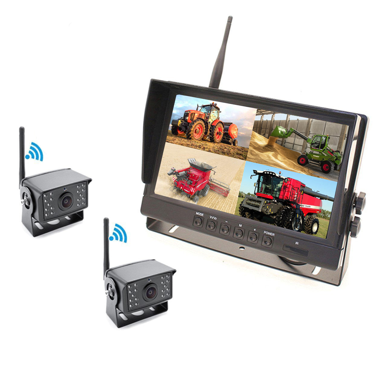 Wireless DVR Camera System With 9" LCD & 2-4 Cameras