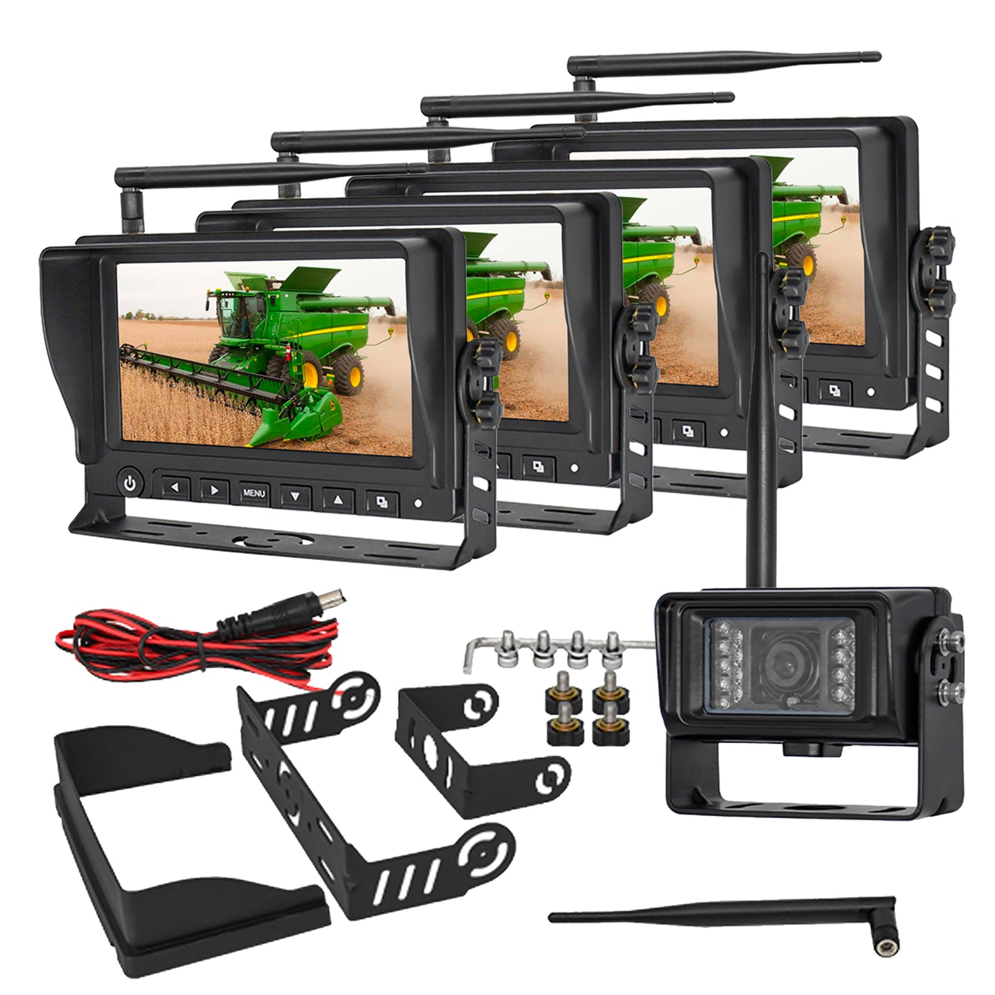 Wireless Multi LCD Screen Camera System w/ Night Vision