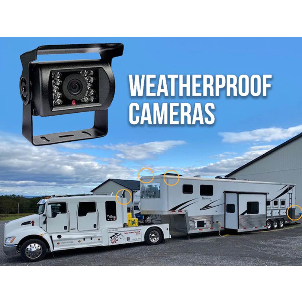 1080P Wired Backup Camera System With 9" LCD