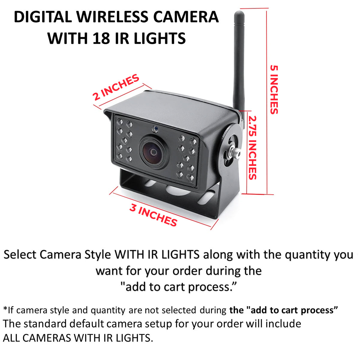 Wireless DVR Camera System With 9" LCD & 2-4 Cameras