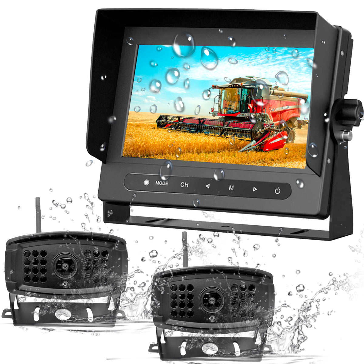 EagleEye Waterproof Wireless Backup Camera System With 7" LCD