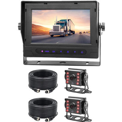 1080P Wired Backup Camera System With 7" LCD